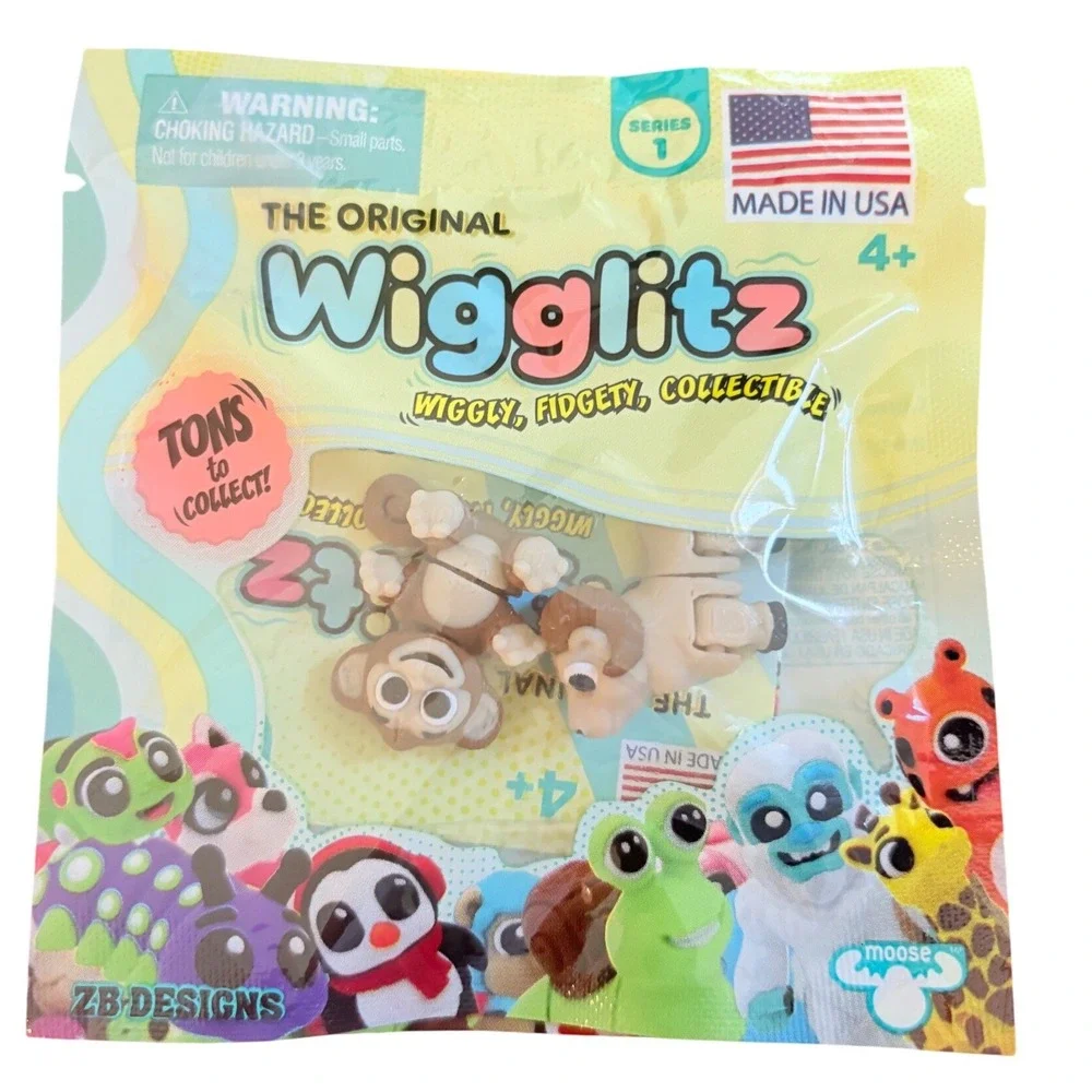 Moose Toys Wigglitz Series 1 Blind Bag Fidget Collectible 2 Figures ZB Designs